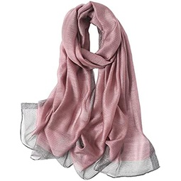 WINCESS YU Solid Color Mulberry Silk Scarf for Women Soft Blanket Shawl Beach Gauze Scarves and Wraps for for All Season