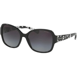 COACH HC8166 Butterfly Sunglasses for Women + BUNDLE with Designer iWear Eyewear Care Kit