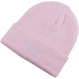 New Balance Mens and Womens Woven NB Logo Cuffed Knit Beanie, Fall Winter Lifestyle Wear, One Size Fits Most