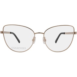 SWAROVSKI Butterfly Eyeglasses SK5451 032 Pale Gold/Black 55mm
