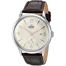 Orient Mens Bambino Small Seconds Japanese-Automatic Watch with Leather Strap, 21 mm