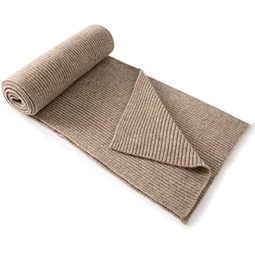 Lallier Cashmere Wool Scarf, Ultra Soft Classic Ribbed Solid Color Winter Scarf for Men and Women with Gift Box