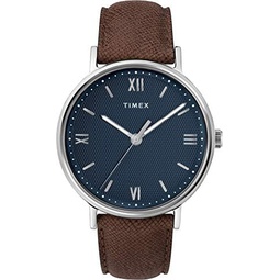 Timex Mens Southview 41 mm Leather Strap Watch