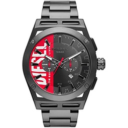 Diesel Timeframe Mens Dive-Inspired Sports Watch with Chronograph Display and Stainless Steel Bracelet or Silicone Band