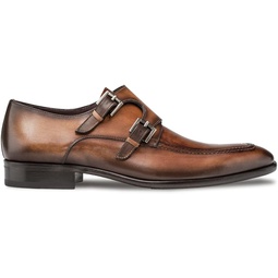 Mezlan Leather Double Monk Strap - Mens Bold Calfskin Shoe with Leather Sole and Breathable Leather - Handcrafted in Spain - Medium Width