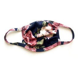Star Vixen Washable Fashion Face Mask, Navy/Floral, One Size fits All, Pack of 20