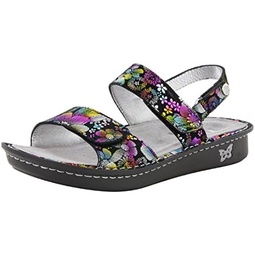 Alegria Women Verona - Timeless Comfort, Arch Support and Travel Style - Casual Sport Slide for Everyday Elegance - Lightweight Ankle Strap Leather Sandal