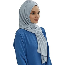 Aishas Design Instant Hijab for Women Muslim, Presewn 95% Cotton Jersey Turban, Ready to Wear Scarf