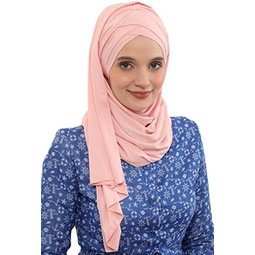 Aishas Design Jersey Shawl for Women 95% Cotton 스카프 Head Wrap Modesty Turban Cap Instant Cotton 스카프