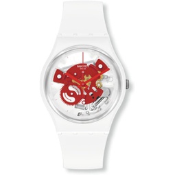 Swatch TIME TO RED SMALL Unisex Watch (Model: SO31W104)