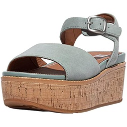 FitFlop Womens Eloise Cork-wrap Suede Back-Strap Wedge Sandals