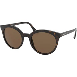Prada PR02XS Round Sunglasses for Women + BUNDLE With Designer iWear Eyewear Kit