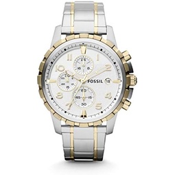 Fossil Dean Mens Dress Watch with Chronograph Display and Stainless Steel Bracelet Band
