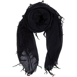 Chan Luu Womens Combo Cashmere Silk Scarf 62x 58 in Black