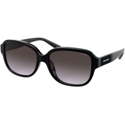 COACH HC8298U Rectangle Sunglasses for Women + BUNDLE with Designer iWear Eyewear Care Kit