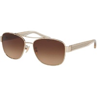 COACH HC7064 Aviator Sunglasses for Women + BUNDLE with Designer iWear Eyewear Care Kit