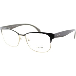 Prada PR65RV Eyeglass Frames DHO1O1-55 - Brown On Pale Gold PR65RV-DHO1O1-55