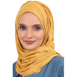 Aishas Design Instant Hijab for Women Muslim, Presewn 95% Cotton Jersey Turban, Ready to Wear 스카프