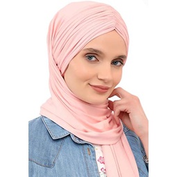 Aishas Design Jersey Shawl for Women 95% Cotton Head Wrap Modesty Turban Cap Scarf