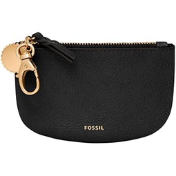 Fossil Womens Polly Leather Zip Pouch Wallet with Clip for Women