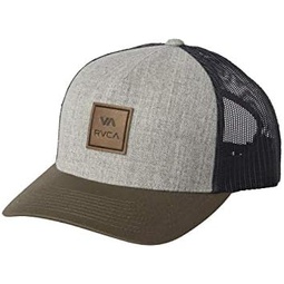 RVCA Mens Curved Bill Snapback Mesh Trucker Hat