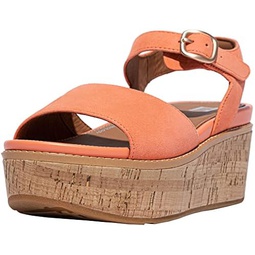 FitFlop Womens Eloise Cork-wrap Suede Back-Strap Wedge Sandals