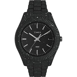 Timex Mens Legacy Ocean 42mm Watch - Black Bracelet Black Dial Black Case