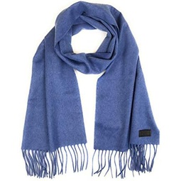 Hickey Freeman Solid 100% Italian Cashmere Scarf for Men  Ultra-Soft Men’s Winter Scarves, 72-Inches x 12-Inches