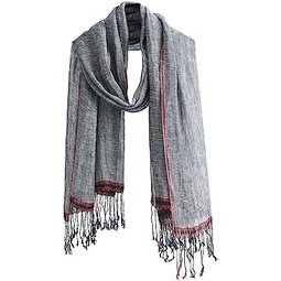 Jeelow Lightweight Summer Scarf Light Shawl Wrap Linen Feel Scarves For Men And Women