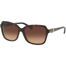 COACH HC8179 Aviator Sunglasses For Women+ BUNDLE With Designer iWear Eyewear Kit