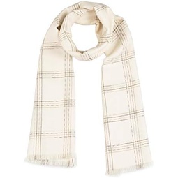 Inca Fashions - Plaid Extra Wide Handwoven Oversized Scarf Pure Baby Royal Alpaca Wool