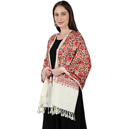 Kashmiri Embroidery Indian Shawl Stole Scarf Wrap for Wedding Parties Bridesmaid Prom
