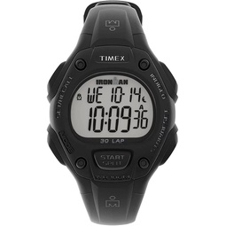 Timex Mens Ironman Classic 30 Quartz Watch with Plastic Strap, Black, 20 (Model: TW5M44900)
