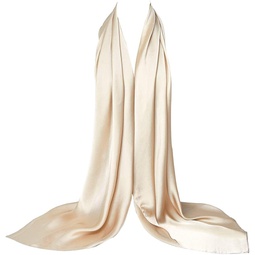 Bellonesc Silk Scarf 100% silk Long Lightweight Sunscreen Shawls for Women