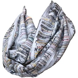 Di Capanni Book infinity scarf Library Bookshelves womens literary gifts nerdy bookworm book lover
