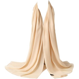 Bellonesc Silk 스카프 100% Silk Long Lightweight Sunscreen Shawls for Women
