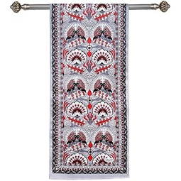 Bursa Ipek 100% Mulberry Silk Long Scarf for Women Fashion Designer Printed Breathable Lightweight Wrap 14x60 Inches