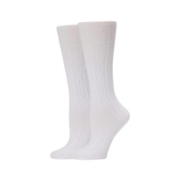 Jefferies Socks Cotton Cable Knee High 2-Pack (Infant/Toddler/Little Kid/Big Kid/Adult)