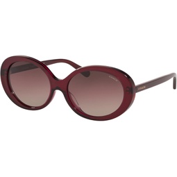 COACH Sunglasses HC 8270 U 5557E2 Transparent Burgundy