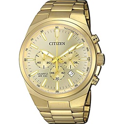 Citizen Mens Classic Chronograph Quartz Watch, Stainless Steel