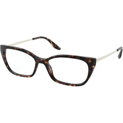 Prada Sunglasses Tortoise Frame, Transparent Lenses, 54MM