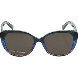 Sunglasses Marc Jacobs 421 /S 0STX Green Bl Glitter/Ir Gray