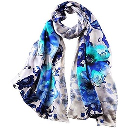 Ellettee, Fashion Silk Scarf for Women Elegant Wrap