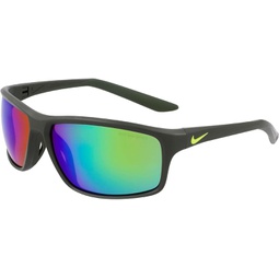 Nike Adrenaline-22-M DV2155 355 Sunglasses Matte Sequoia/Green Mirror 64mm