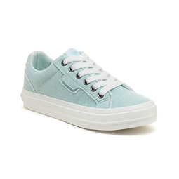 Rocket Dog Womens Cecila Skirball Jersey Cotton Sneakers, Light Turquoise