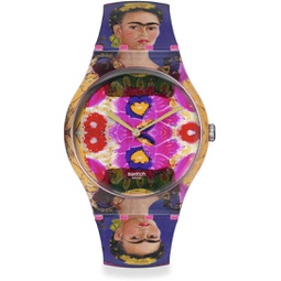 Swatch The Frame, by Frida Kahlo Unisex Watch (Model: SUOZ341)