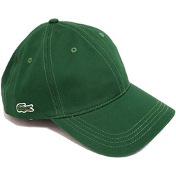 Lacoste Mens Side Croc Twill Adjustable Leather Strap Hat