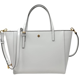 Tory Burch Emerson Leather Womens Tote (Optic White)