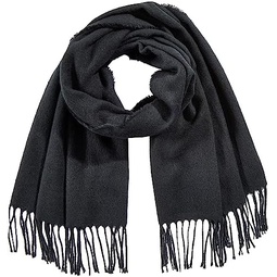 Amazon Essentials Unisex Adults Oversived Woven Scarf with Fringe