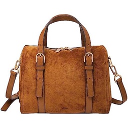 Fossil Womens Carlie Leather Satchel Purse Handbag for Women